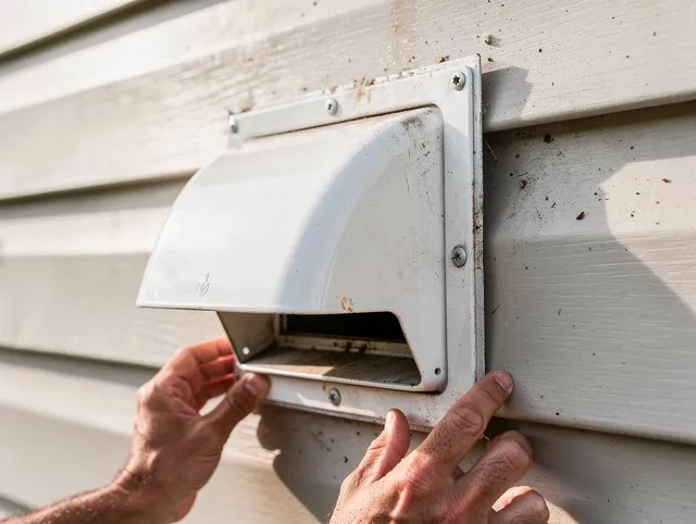 Fort Carson Dryer Vent Cleaning technician delivering thorough residential dryer vent cleaning service in Fort Carson